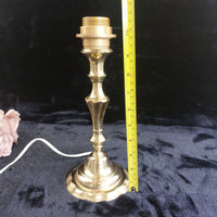Thumbnail for Good Italian Table Brass Lamp â Vintage Mid-Century Candlestick Style 11 