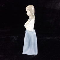 Thumbnail for NAO by Lladró 'Girl in Prayer' Figurine (1990) girl with a ribbon bookcase figur6