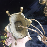 Thumbnail for Stunning French Brass Table Lamp Ornate Rococo Base, Working, 18in Tall Heavy18