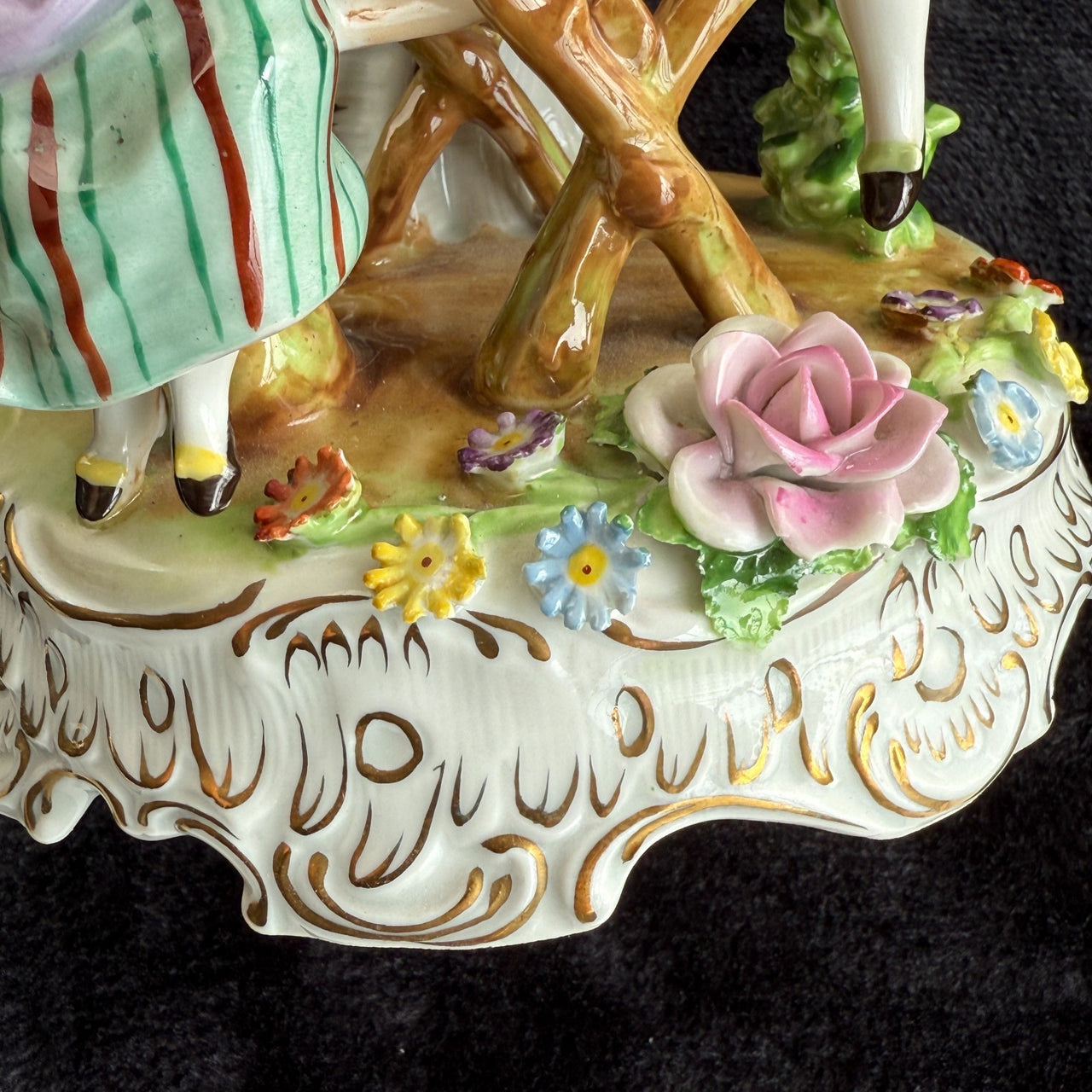 Rare Antique 13" Von Schierholz Porcelain Centerpiece Sculpture Bowl -see pics17