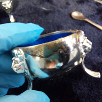 Thumbnail for England Silver Plated Condiment Set 4.5
