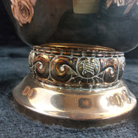 Thumbnail for Silverplate Pedestal Bowl Cut Worn 8