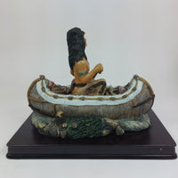 Thumbnail for Academy Native American Canoe Sculpture Figurine Collectible 6.5