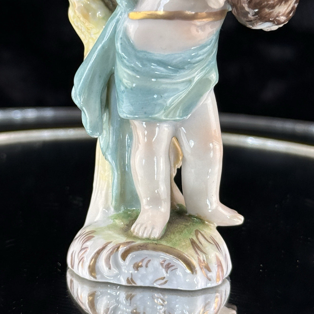 Antique Figurine Porcelain China Collectable Figure Marked Glazed German Girl7