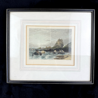 Thumbnail for Pair Antique c.1830s Thomas Allom Engravings pr Bamborough & Holy Island Castle.9