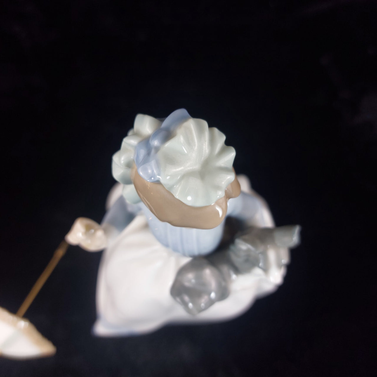 Rare by NAO Lladro Girl with Dogs & Parasol 1985 Figurine 9.5" beautiful Spainis12
