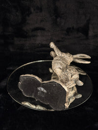 Thumbnail for Edge Sculpture Metallic Boxing Hare Statue by Andrew Hull Metal Finish 13