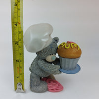 Thumbnail for Me to Grey You Tatty Teddy Chef with Cupcake 4 Inch Handmade Figurine Bear2
