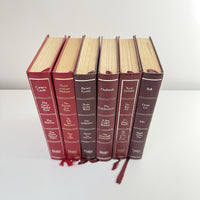 Thumbnail for Reader’s Digest Condensed Books Set x6 1980s 90s Gold Burgundy Hardcover Deco2