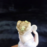 Thumbnail for German Porcelain Lady Figurine Holding Mask Flowered Dress Victorian Antique8