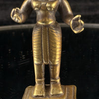 Thumbnail for Antique Brass Indian Female Figure Of Radna 3.25” Handcrafted Tribal Folk Bengal8