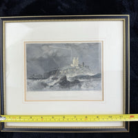Thumbnail for Antique Hand-Colored Lithographs Dunstanborough Castle & Tynemouth Pair Prints9