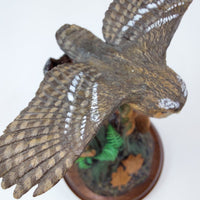 Thumbnail for Merlin Collection Owl Figurine on Tree Decorative Stump Collectible Statue Art d7