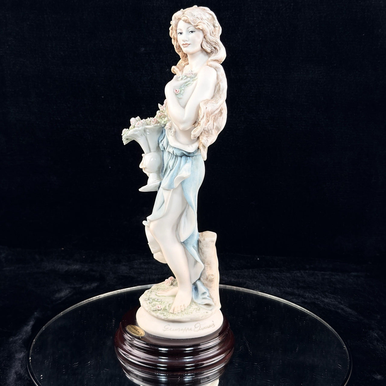 Giuseppe Armani Spring Florence Lady Flowers Figurine 0181C Italy HomeDecor 19926