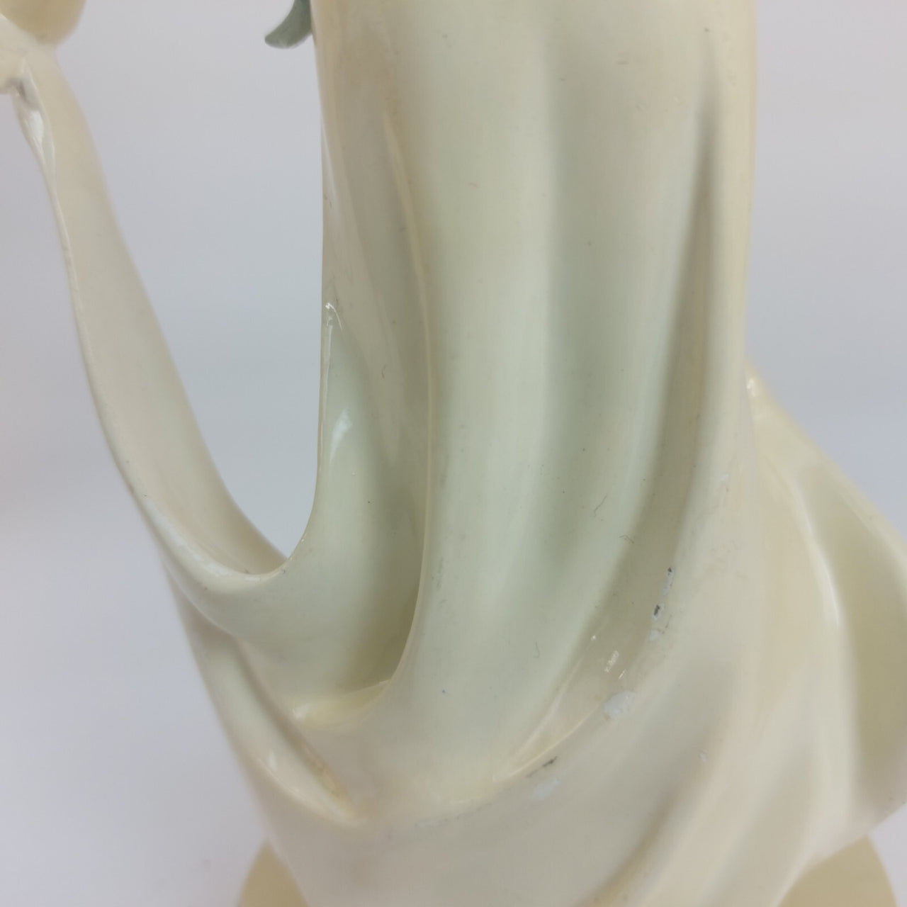 Rare Elegant Vintage Ceramic Figurine,  9" Lady with Flowers 19