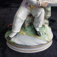 Thumbnail for Staffordshire Figurine Reading Man Book 6