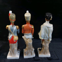 Thumbnail for 3Napco Military Porcelain Figurines Set Made in Sri Lanka Tall one hand broken11