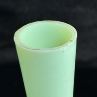 Thumbnail for Antique Milk Glass Vase Floral Red Enamel 7” Bud Bottle Style decor see pics9