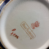Thumbnail for Early Biscuit cookie Jar 1900's William Wood & Co. Enamel & Brass Antique Type9