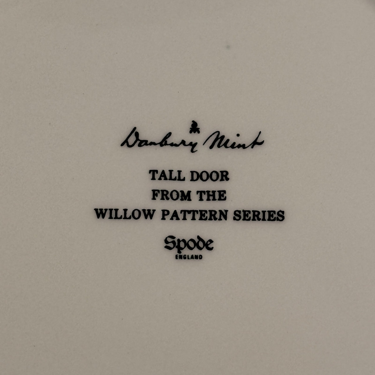 Spode Mint Danbury Willow Pattern Plates x3 – Blue & White Collector antique Set9