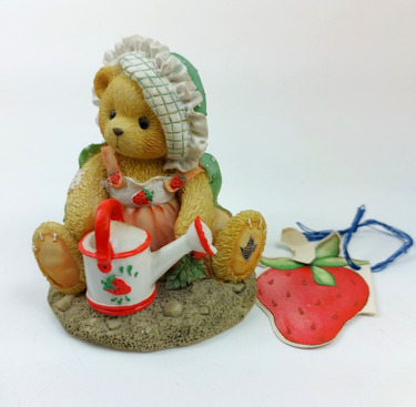 Cherished Teddies Ella Love Grows 156329 Watering Can Bear Boxed 1995 kids decor0