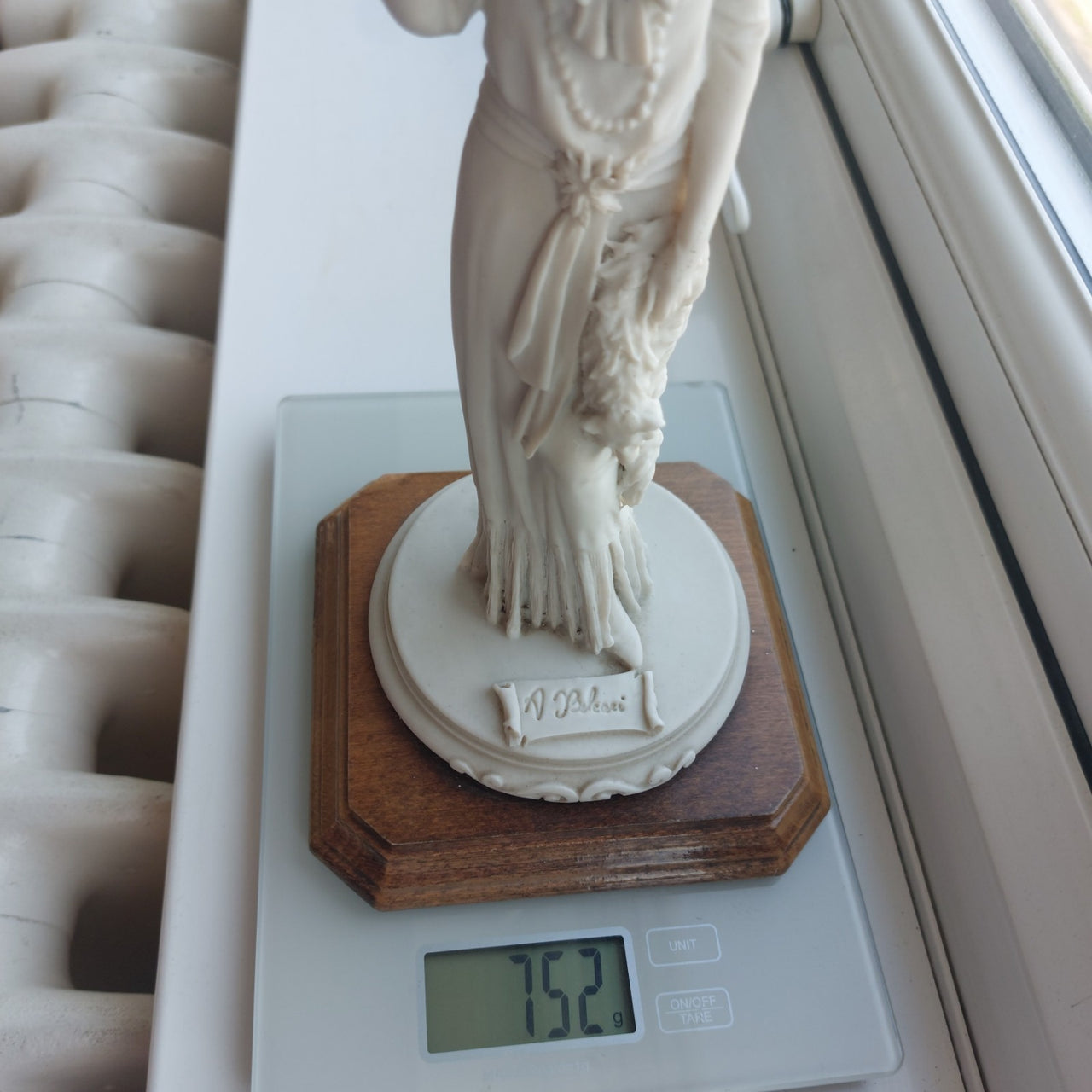 Dear Lady 1995 Figurine 9.5" Sculpture on Base white decor vtg14