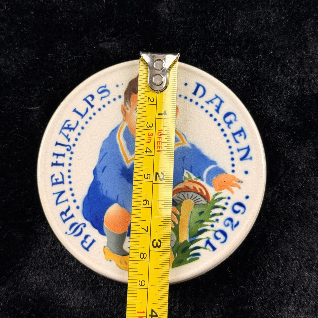 Bing & Grøndahl 1929 Børnehjælpsdage Plaque Copenhagen Denmark Porcelain Art3