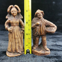Thumbnail for Vintage Resin Folk Figurines Pair, France Fisherman &Lady  – Acceptable Conditio8