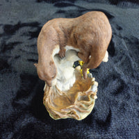 Thumbnail for Teviotdale Otter Figurine by Ed Janni Hand Painted Scotland, 5.5â Wildlife dec8