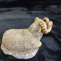 Thumbnail for M Leadbetter Cornwall 1978â80 Figurines â Sheep with Lambs & Ram Rustic Set 6