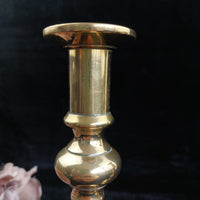 Thumbnail for Elegant Design Antique Solid Brass Pair 9.5" Tapered Candlestick Holders 7