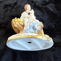 Thumbnail for Capodimonte Italian Figurine Porcelain Hand Painted Mother and Child Signed 