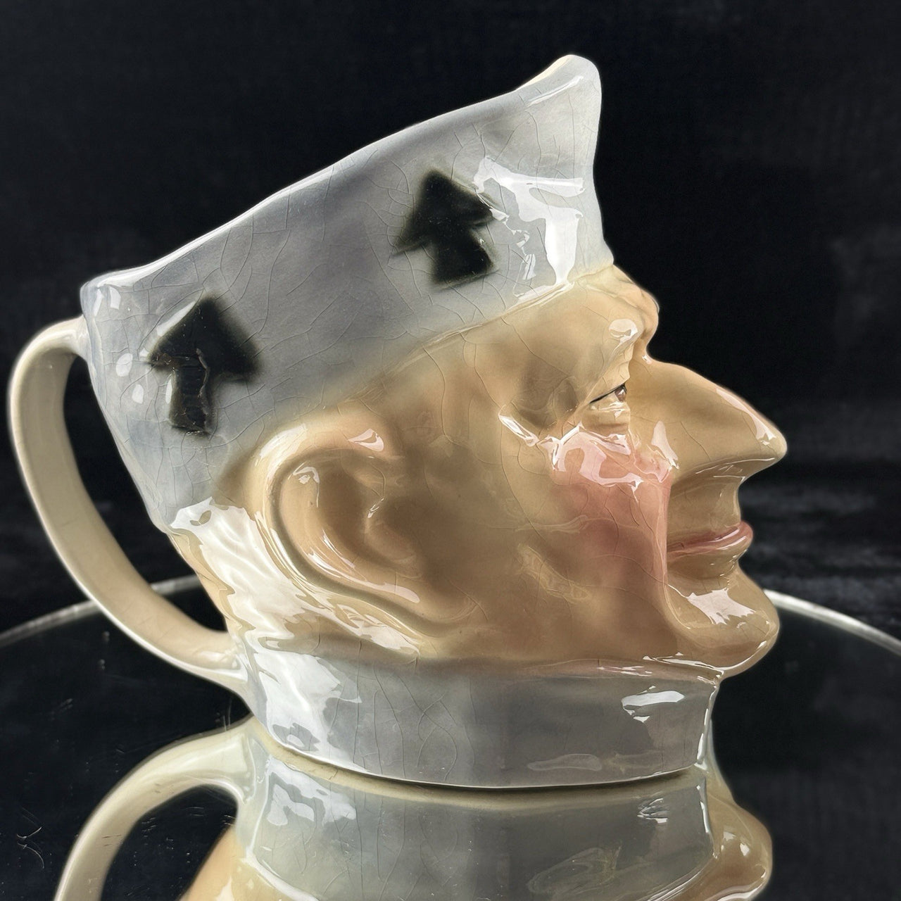 A Pair of Kingston Pottery Hull Dickens Character Jugs “Convid” & “Mrs Bumble”6