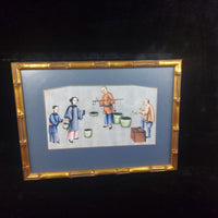 Thumbnail for 19th Century Chinese School Artisan Cutting Timber Framed Painting Bodycolor12