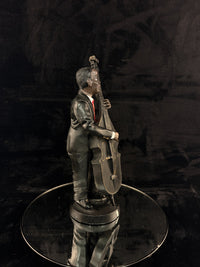 Thumbnail for Vintage Jazz Bass Figurine Player Hand-Painted Musician Statue Mid-Century Resin3