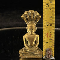 Thumbnail for Jain Bronze Statue – Naga Parshvanatha Jain Tirthankara 3” Serpent Hood Idol14