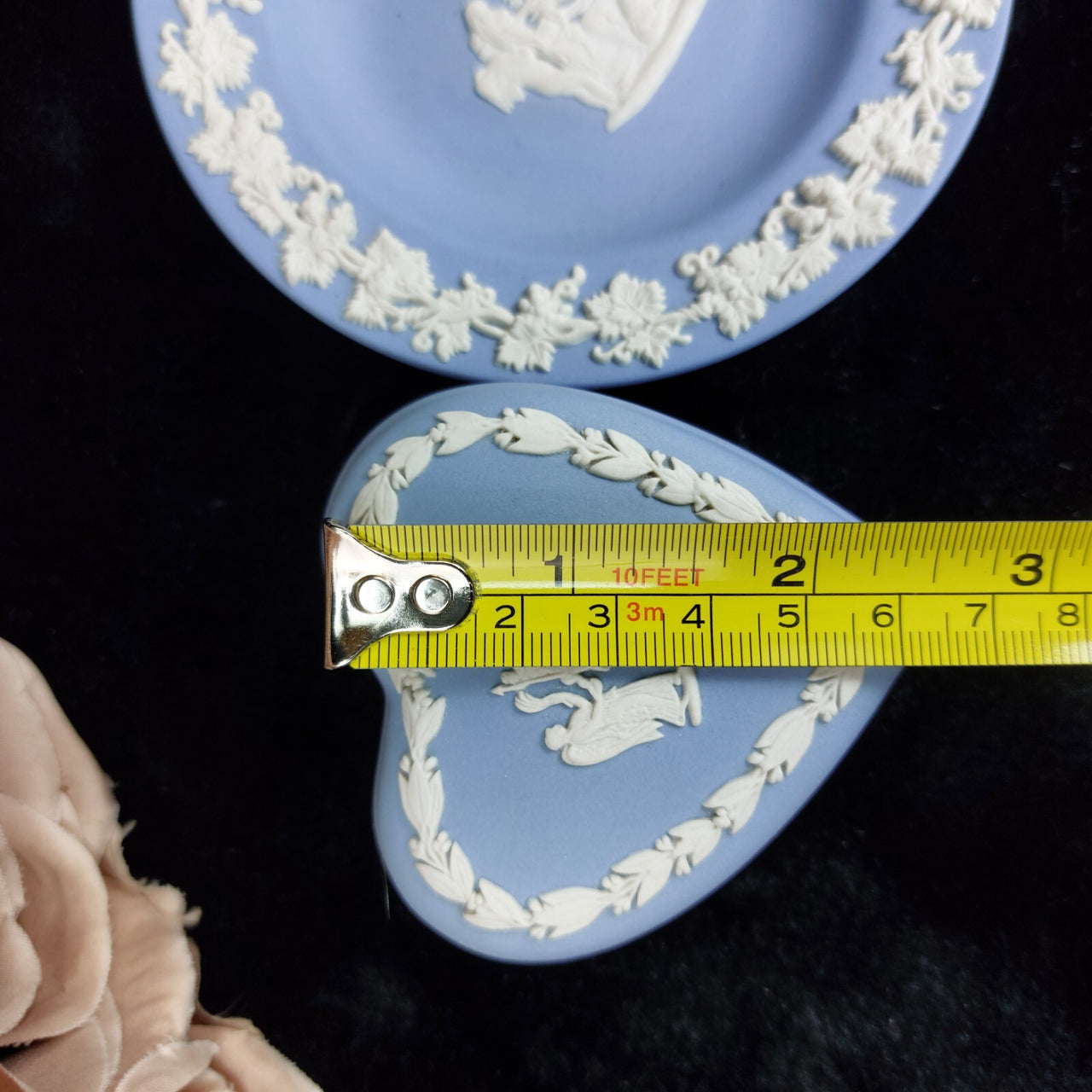 Wedgwood Heart Jasperware Blue Trinket Plate & Box Set british bedroom decor17
