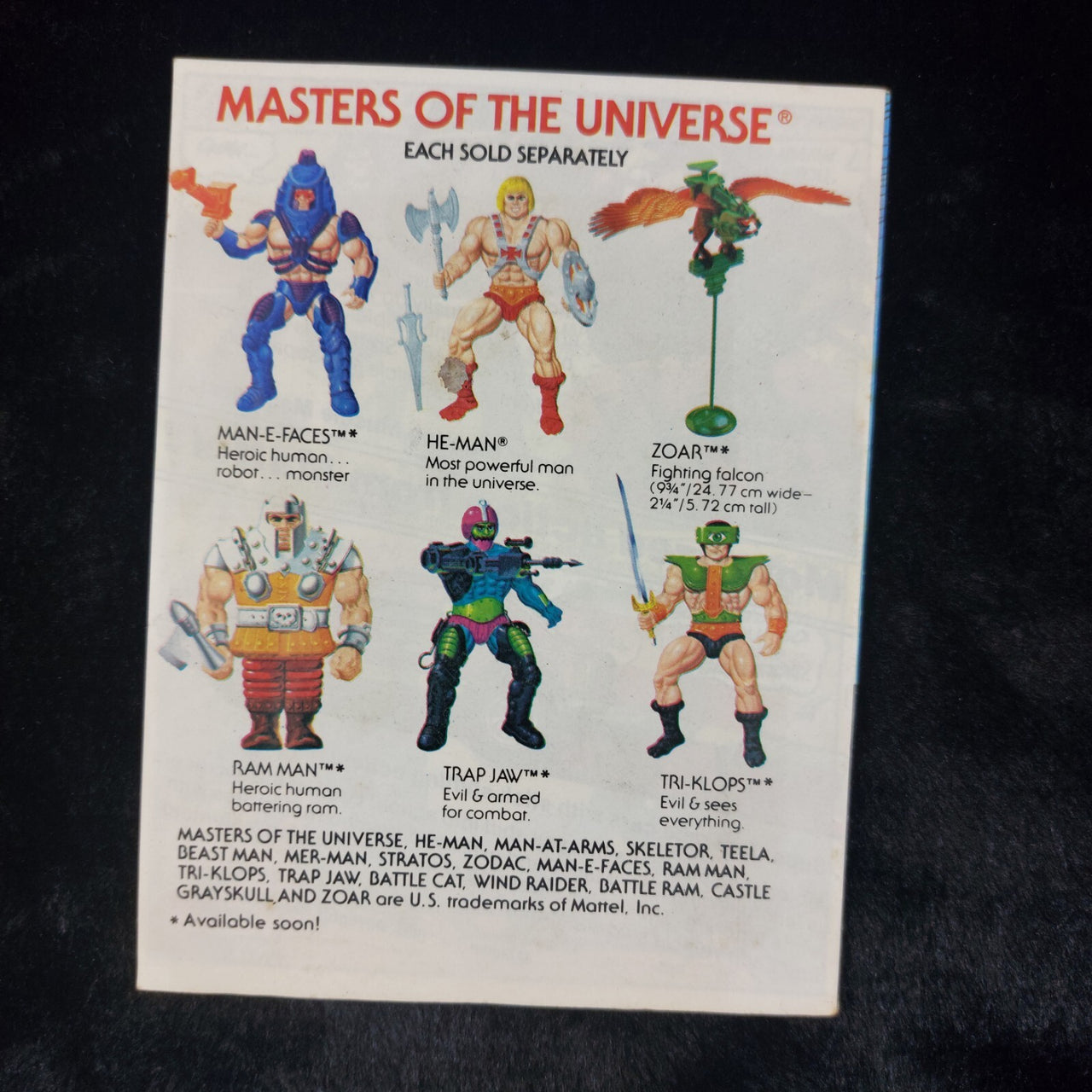 Masters of Universe the 1982 "The Power of Point Dread" Comic He-Man Collectable3