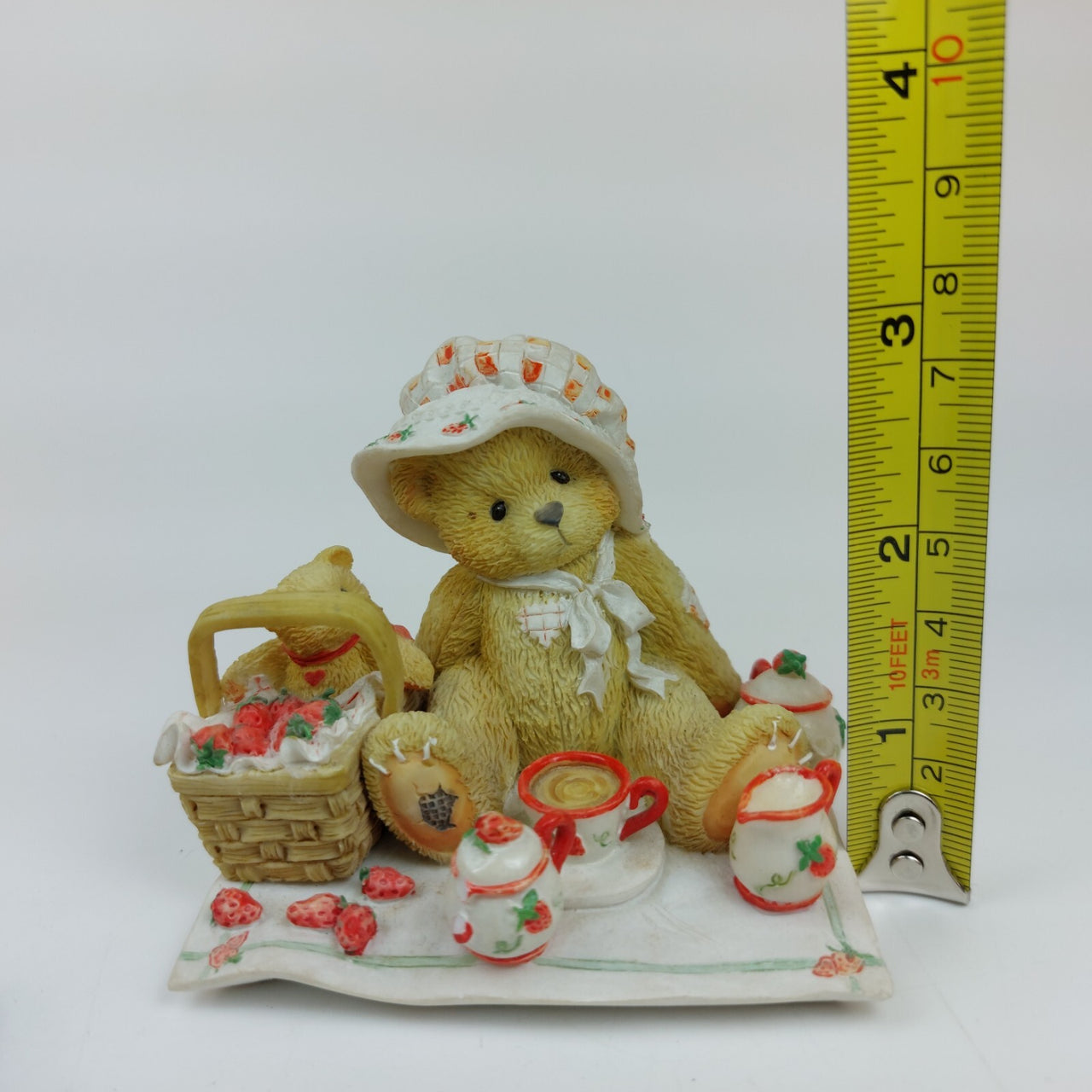 1995 Cherished Teddies Boxed Gift Violet Bloom Blessings 156280 Bear Flowers5