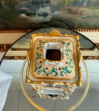 Thumbnail for Rare Antique Porcelain Victorian Potpourri Jar /vase/ box German/Dresden Style8