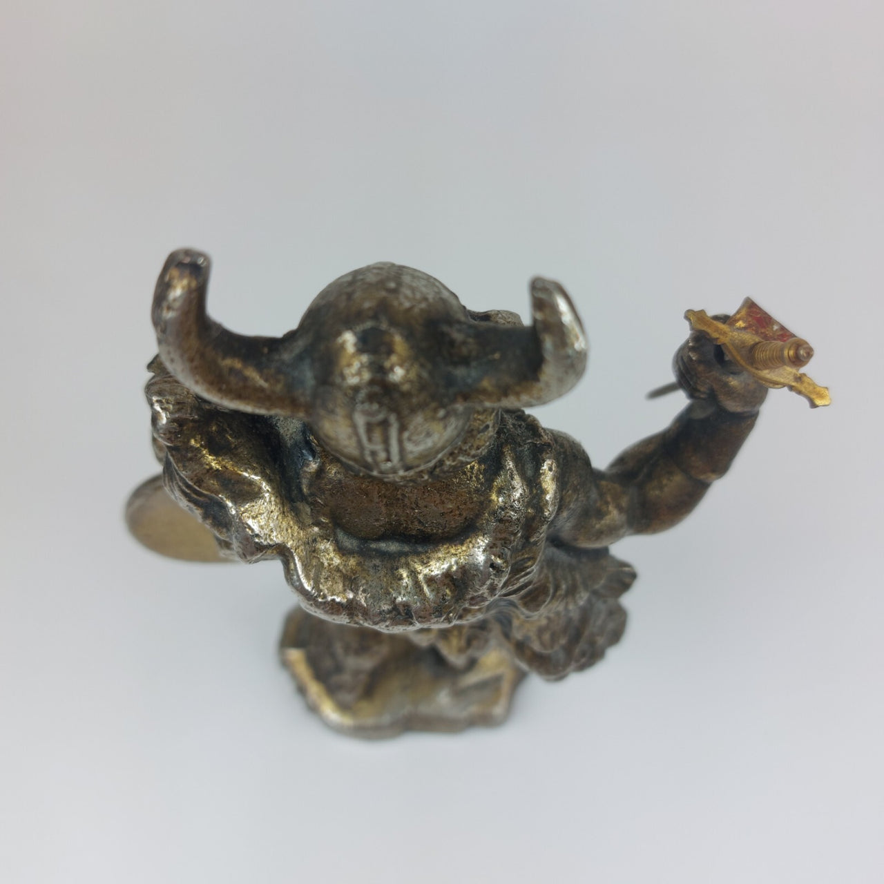 Brass Viking Warrior Figurine Vintage  2kg  with Shield and Sword   9" (23 cm) 10