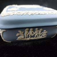 Thumbnail for Wedgwood Jasperware Blue Square Trinket Box – 4