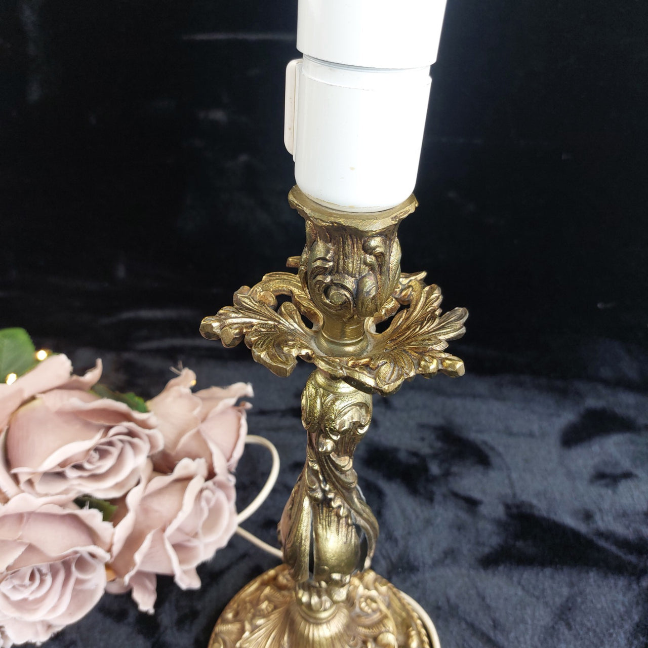 Antique style Brass Baroque Table Lamp, 14 in, see the pictures Gold7