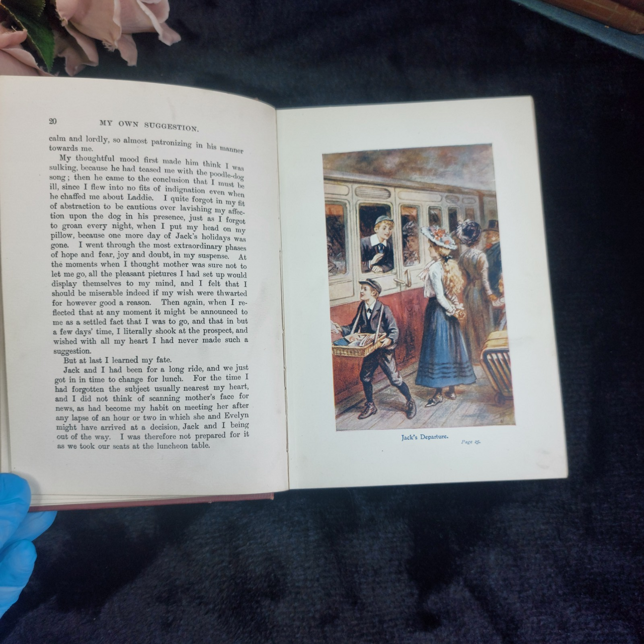  Blind Loyalty E.L. Hazeldel Good Illustrated Prize Book Gilt Spine Color Pl 1909