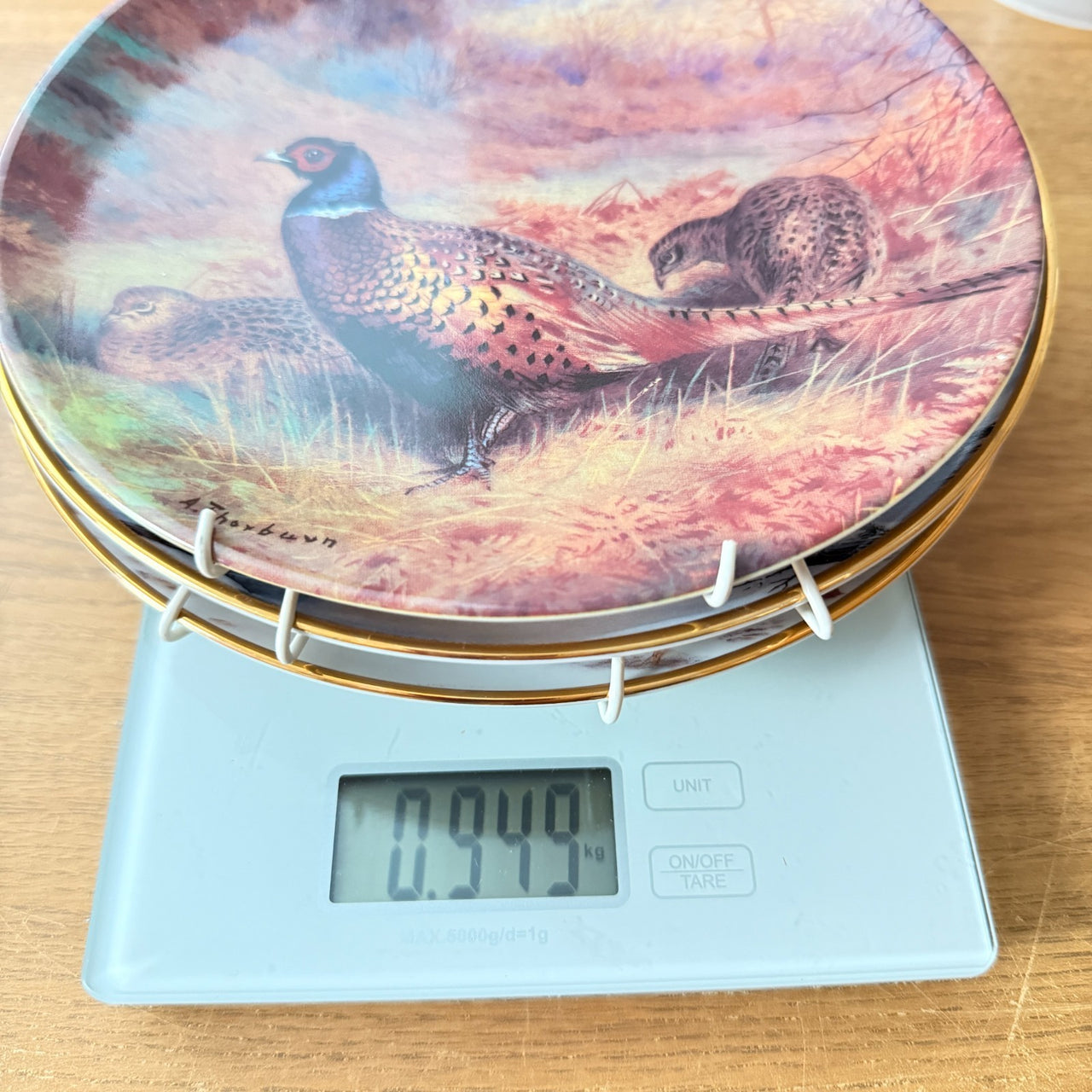 Franklin Wildlife Mint Collector Plates Set x3 – Fine Porcelain, 1990s Art Each.5