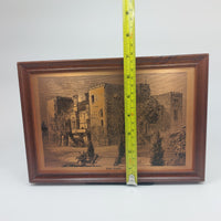 Thumbnail for Ford Vintage Castle - Copper Etching Framed- Historical Landscape 24x17.5 cm9
