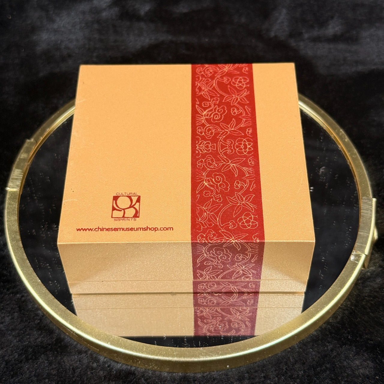 Cultural Imprints Paperweight Glass Warrior Ming Dynasty Art with Box Round..8