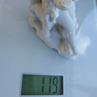 Thumbnail for Antique Figurine Bisque 4in Seated Man with Dog White Porcelain Worn & Damaged19