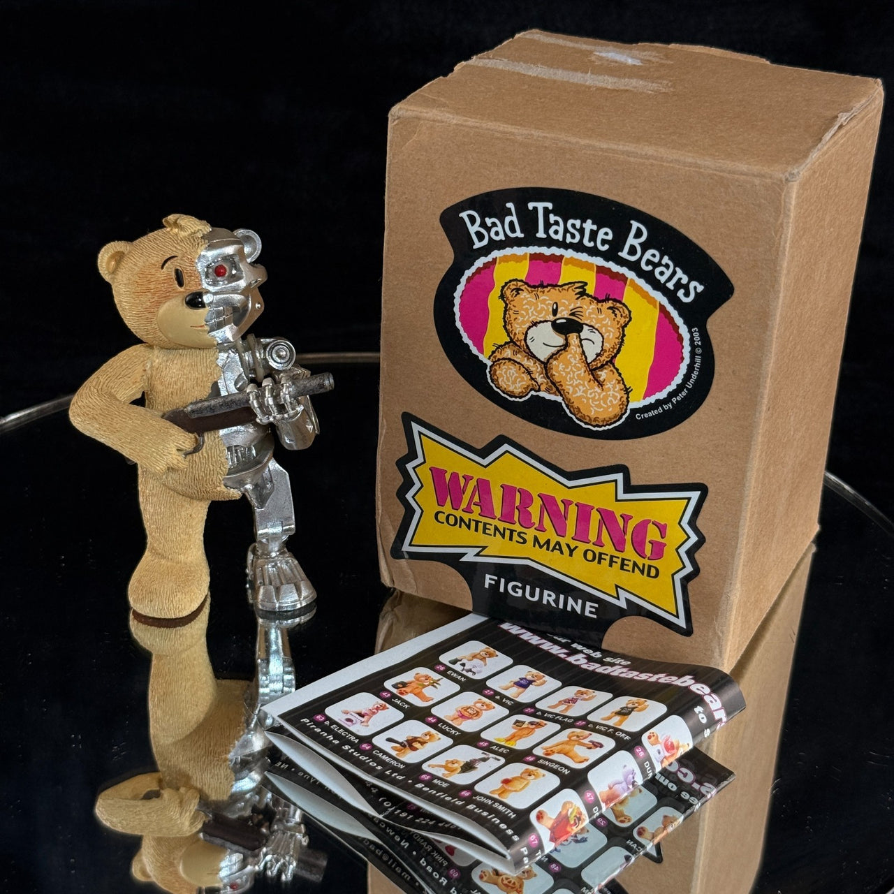 Rare Bad Taste Bears THE TERMINATOR Figurine Sci-Fi Cyborg Parody T-800 Boxed0