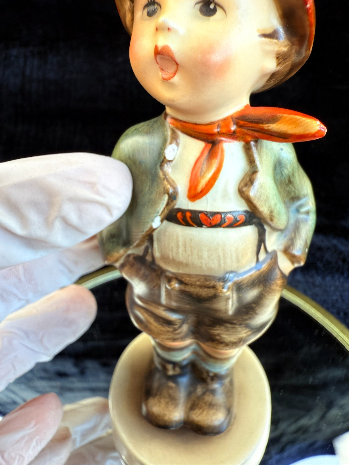 Vintage boy Hummel Figurine "West Germany" Mark collectable gift chipped Display6